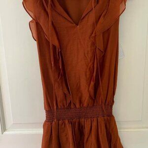Burnt Orange Amanda Uprichard Dress!